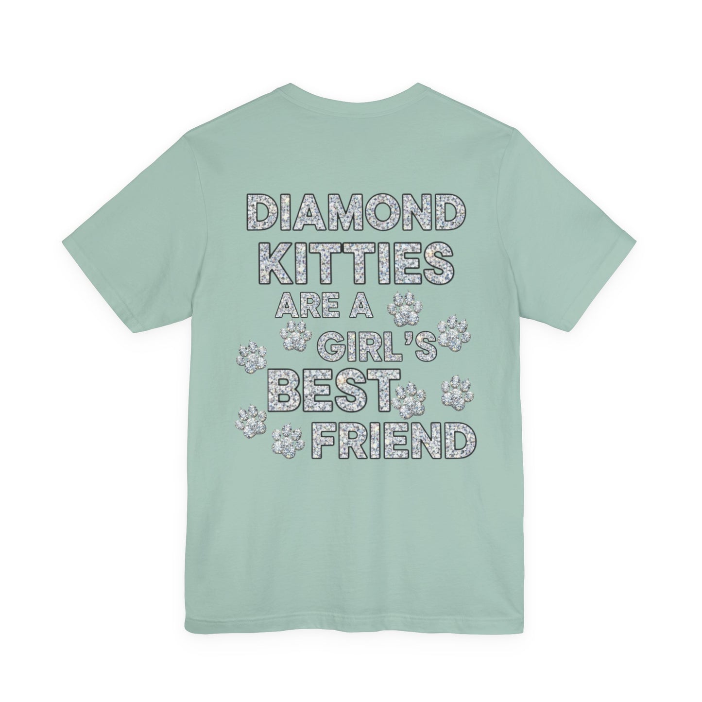 Diamond Kitties Are A Girl's Best Friend Tee Sparkling Diamond Kitty