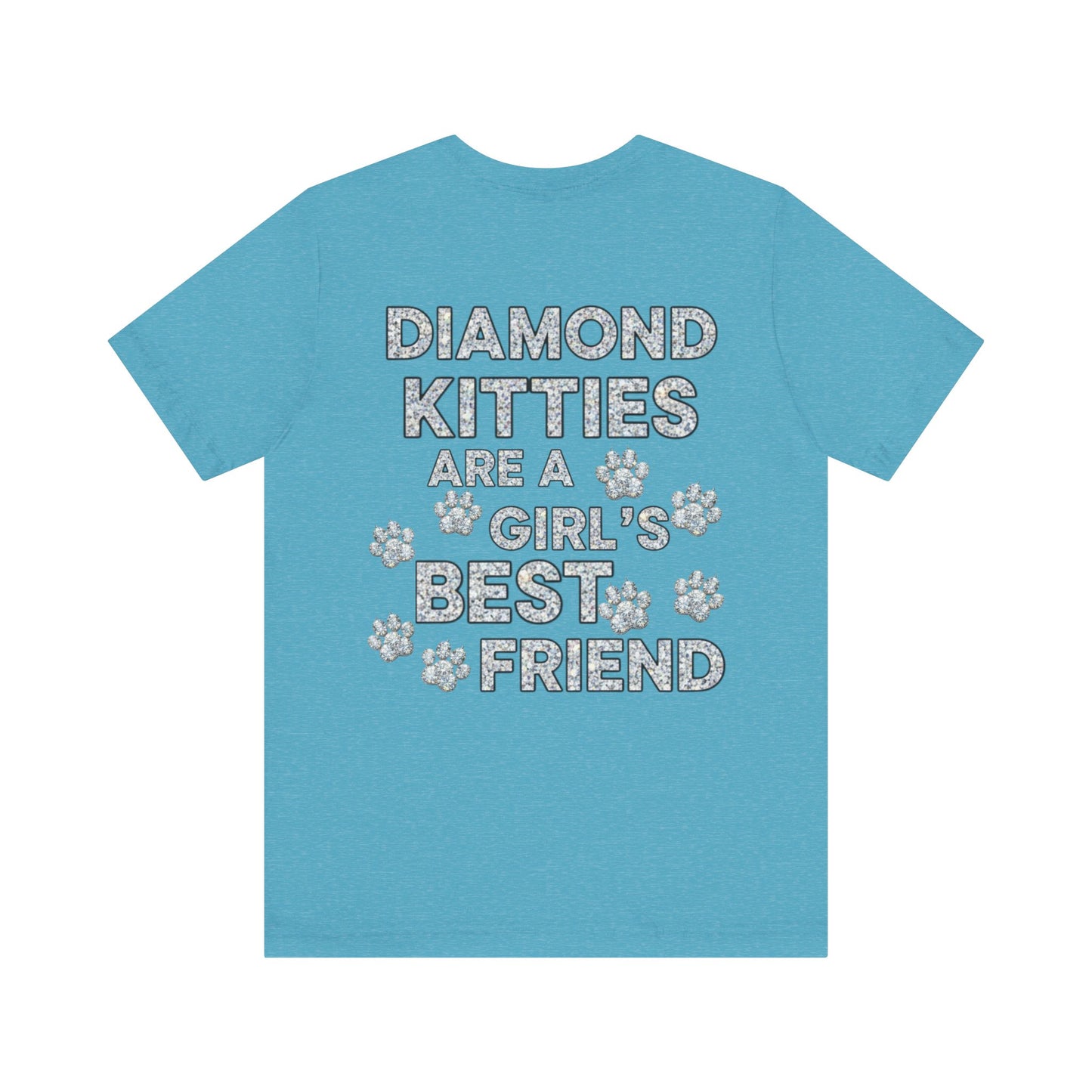Diamond Kitties Are A Girl's Best Friend Tee Sparkling Diamond Kitty