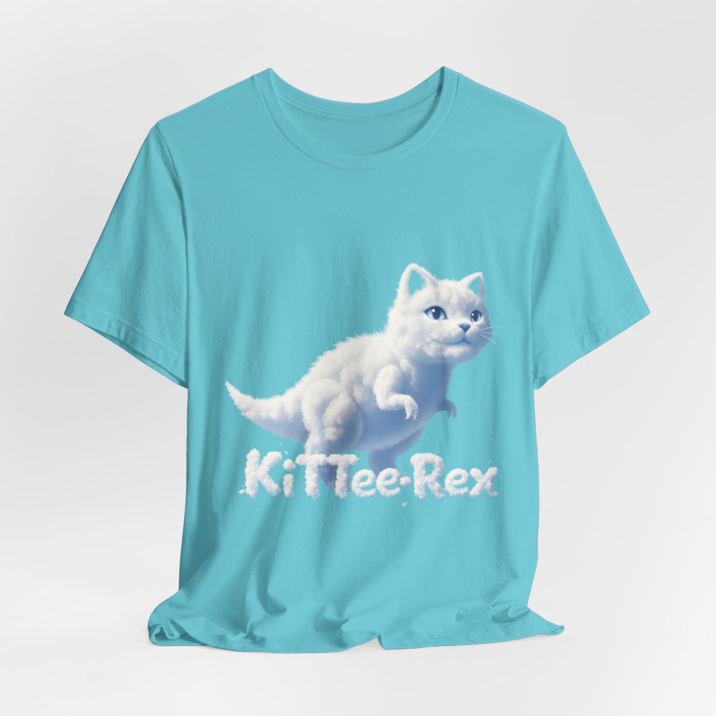 Kittee-Rex Cat T‑Shirt — Cute Dino Cat Graphic Tee