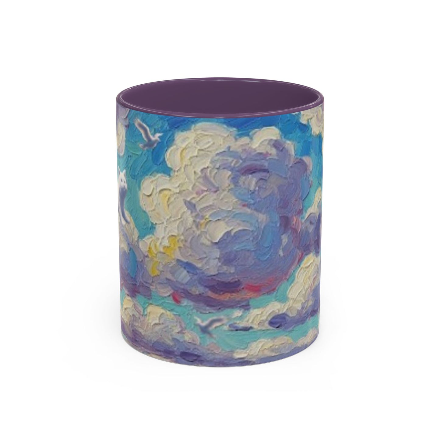 Whimsical Cat Cloud in Cloudtopia Coffee Mug, Fantasy Drinkware, Cute Cat Mug, Gift for Cat Lovers, Art-Inspired Ceramic Cup, Cozy Home Essentials