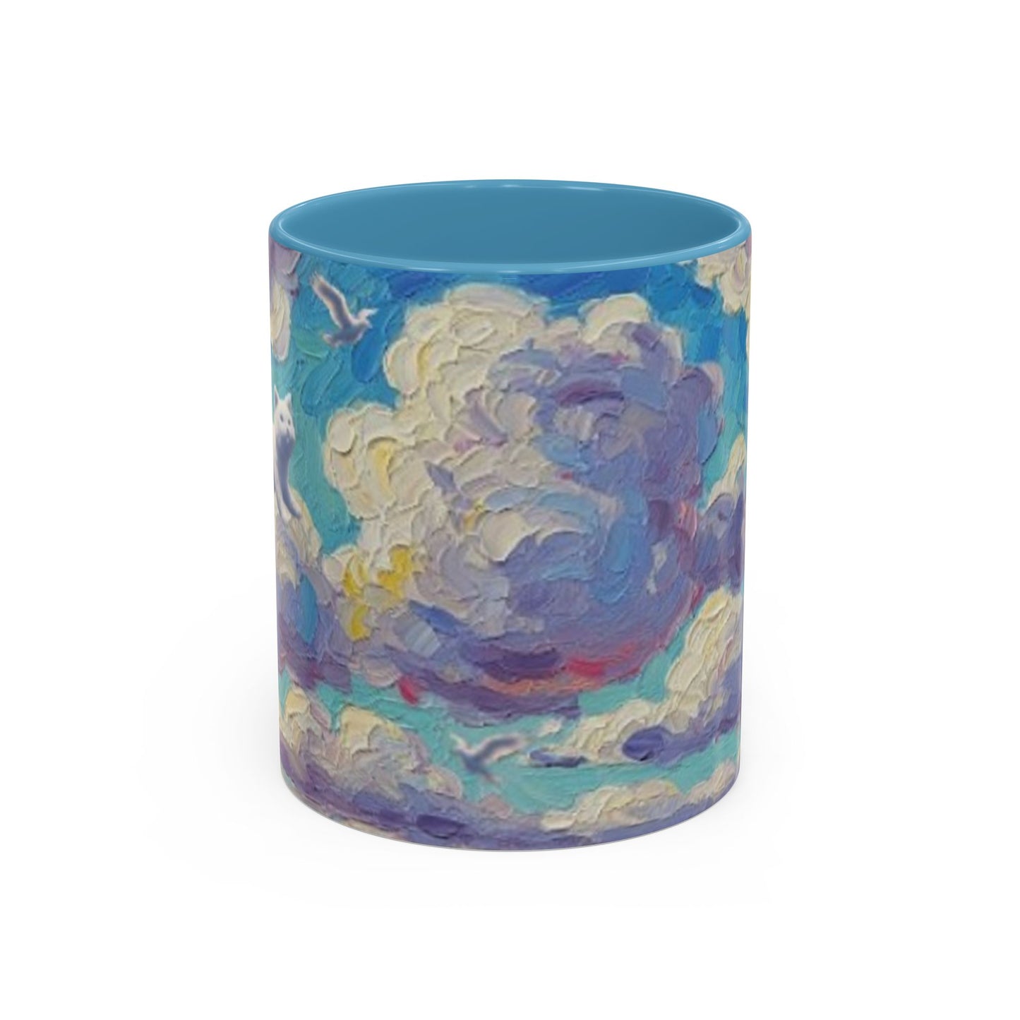 Whimsical Cat Cloud in Cloudtopia Coffee Mug, Fantasy Drinkware, Cute Cat Mug, Gift for Cat Lovers, Art-Inspired Ceramic Cup, Cozy Home Essentials