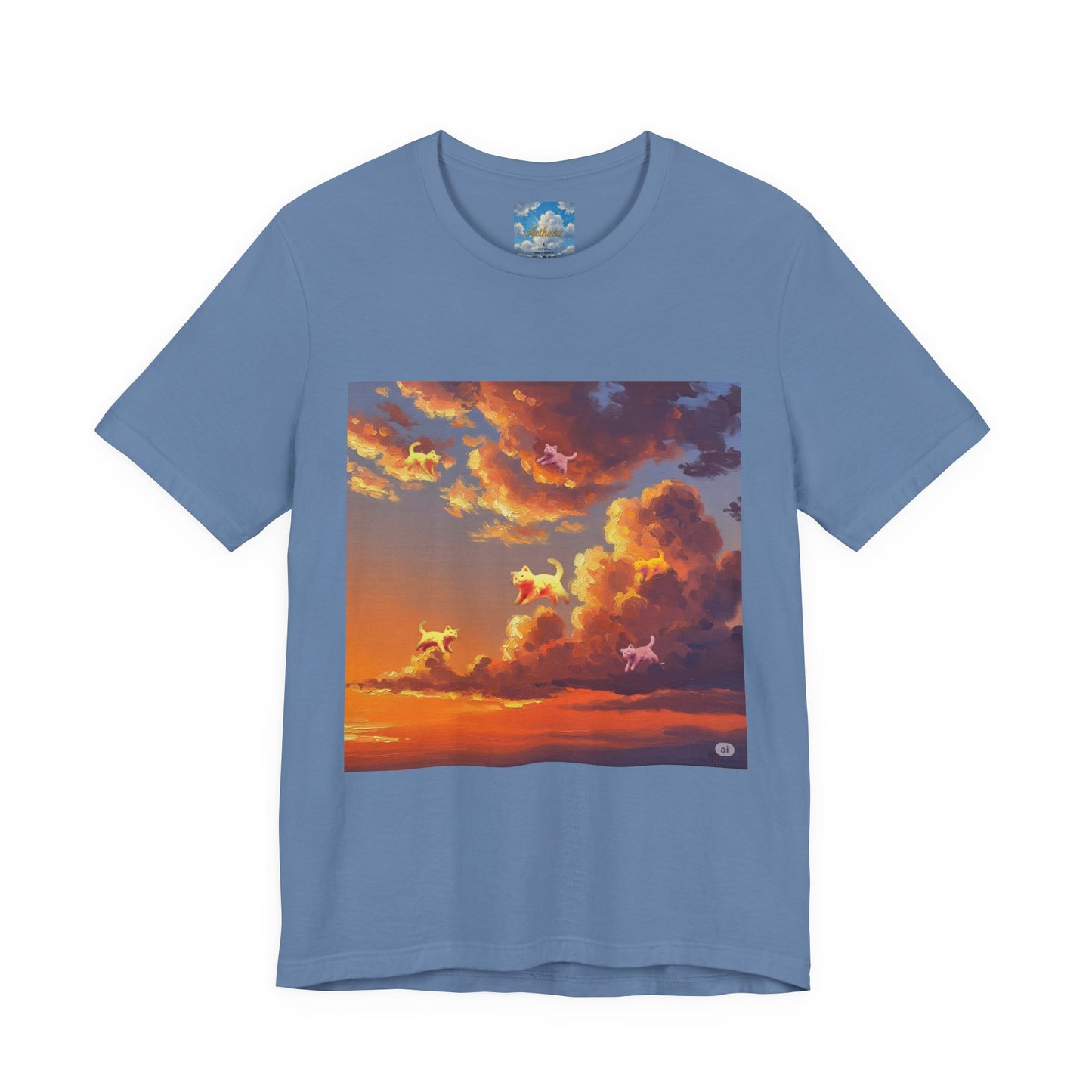 Aethairi Kitties  becoming part of the magnificent Sunset, Stunning Sunset, Jersey Tee