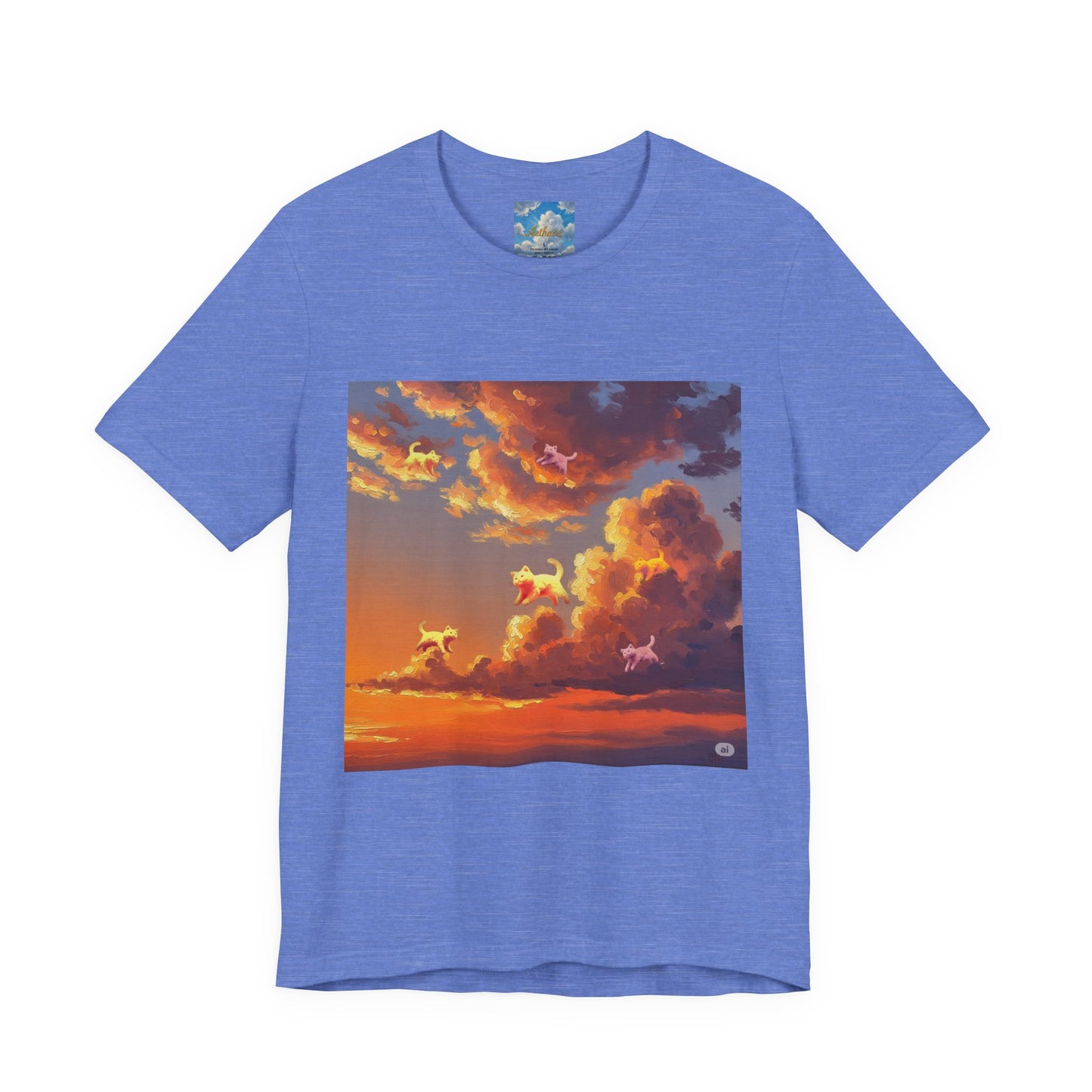 Aethairi Kitties  becoming part of the magnificent Sunset, Stunning Sunset, Jersey Tee