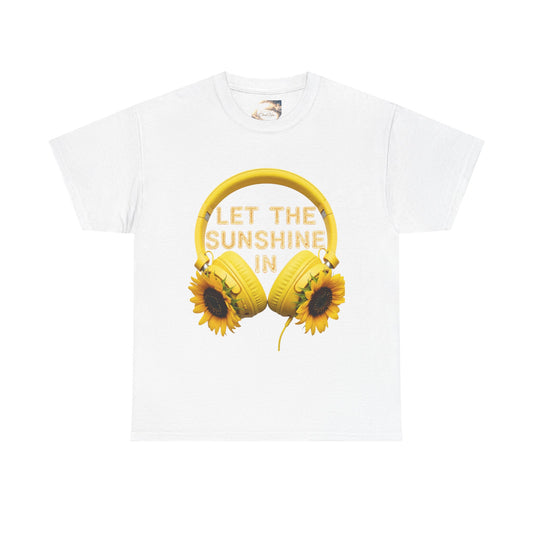 Let the Sunshine In Unisex Heavy Cotton Tee, Summer Vibes Shirt, Gift for Music Lovers, Bright Floral T-Shirt, Casual Everyday Wear, [...]