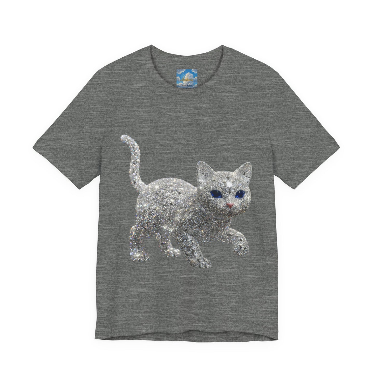 Diamond Kitties Are A Girl's Best Friend Tee Sparkling Diamond Kitty