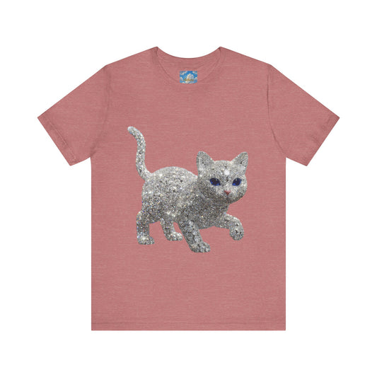 Diamond Kitties Are A Girl's Best Friend Tee Sparkling Diamond Kitty