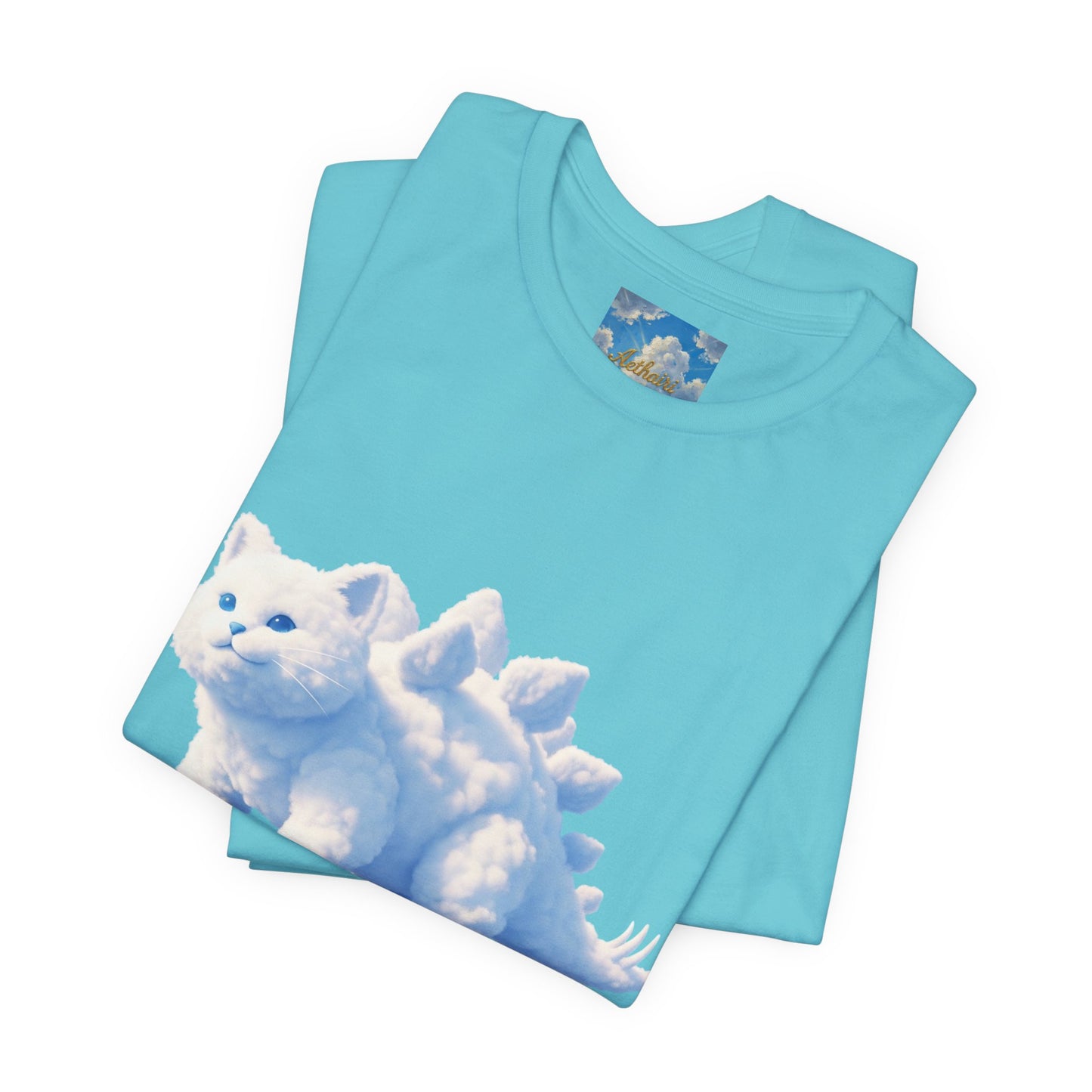 Stega-Kitty-Saurus Tee — Cute Dinosaur Cat Graphic T‑Shirt