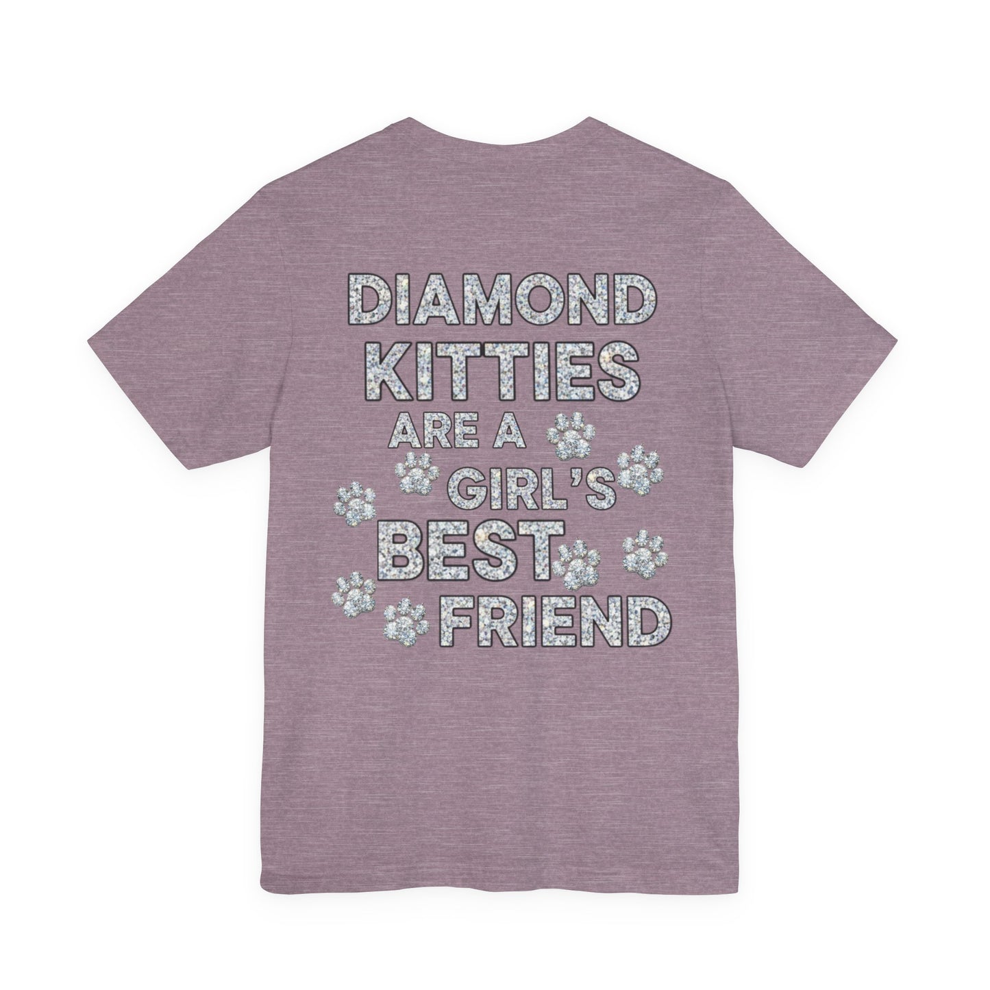 Diamond Kitties Are A Girl's Best Friend Tee Sparkling Diamond Kitty