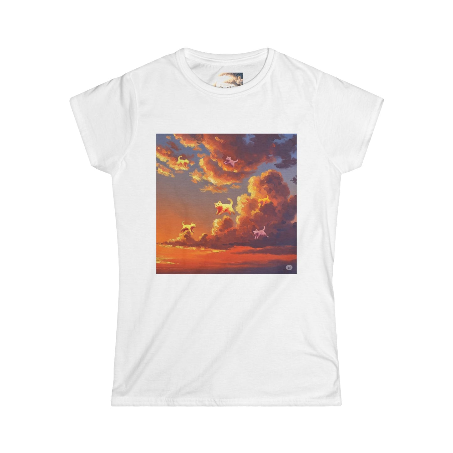 Sunset Dreams Women's Softstyle Tee, Inspirational T-Shirt, Nature Art Tee, Gift for Her, Relaxed Fit Tee