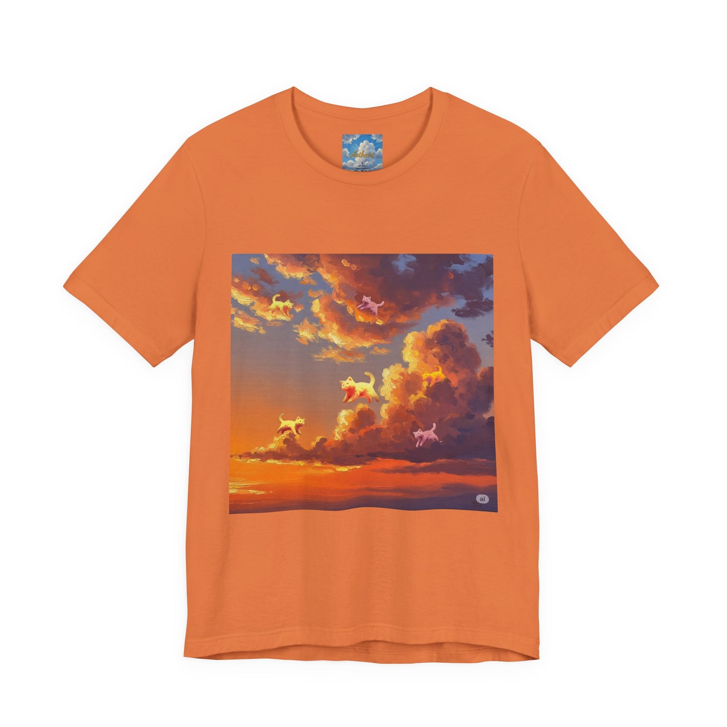 Aethairi Kitties  becoming part of the magnificent Sunset, Stunning Sunset, Jersey Tee