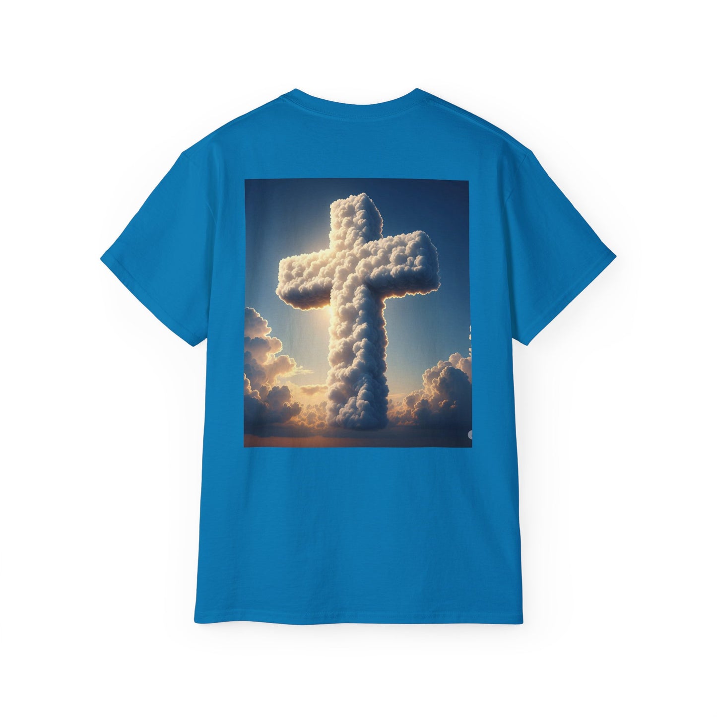 Heavenly Dove & Cross Tee | Spiritual, Faith, Inspirational Shirt, Gift for Believers, Cloud Art T-Shirt, Religious Apparel