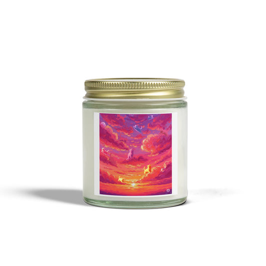 Vibrant Sunset Scented Candle - Relaxing Aromatherapy, Decorative Home Décor, Gift for Her, Cozy Atmosphere, Candle Lovers