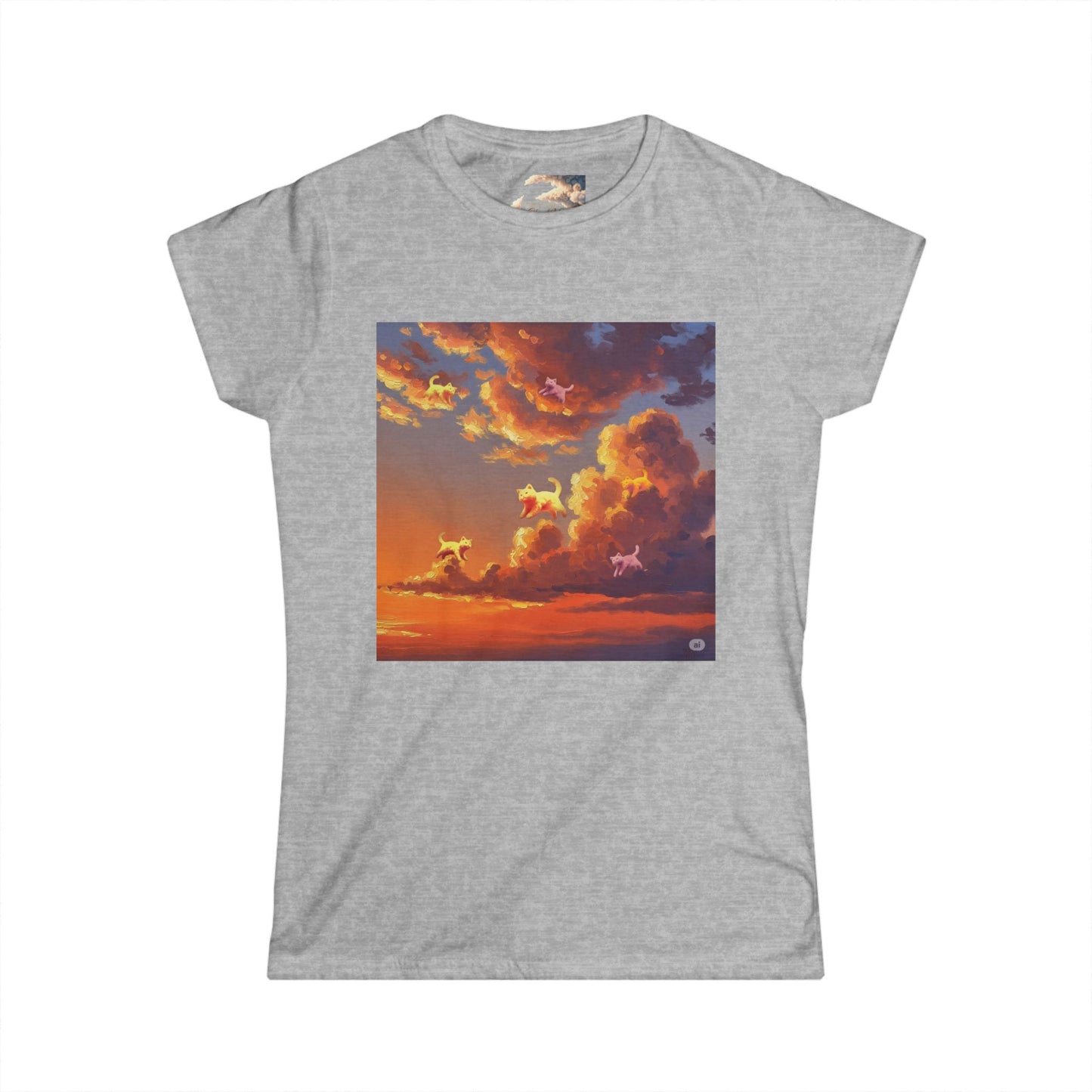 Sunset Dreams Women's Softstyle Tee, Inspirational T-Shirt, Nature Art Tee, Gift for Her, Relaxed Fit Tee