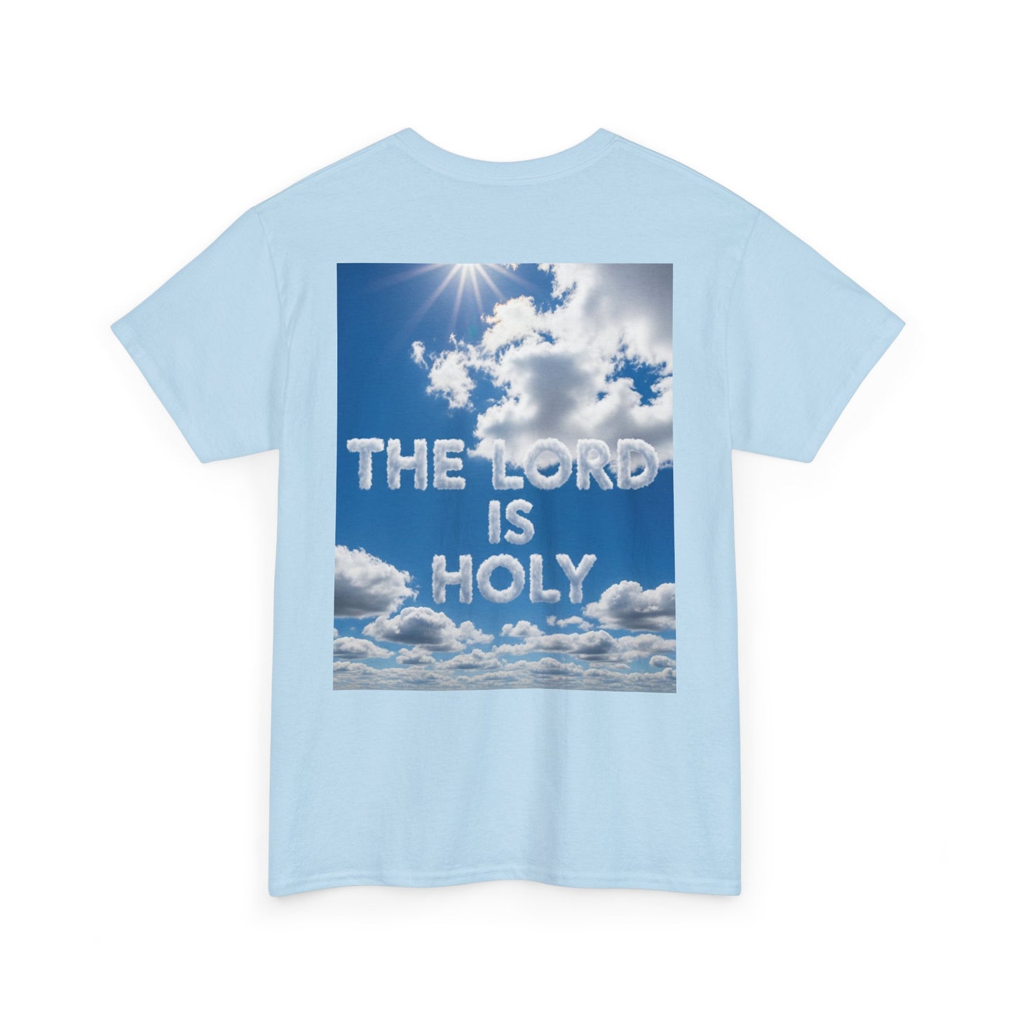 Cloud Donuts, The LORD is HOLY Whimsical Heavy Cotton Tee with Donuts & Inspirational Cloud