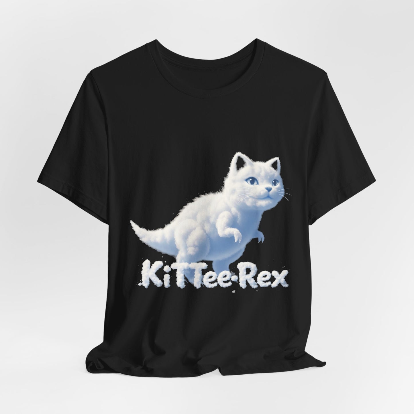 Kittee-Rex Cat T‑Shirt — Cute Dino Cat Graphic Tee