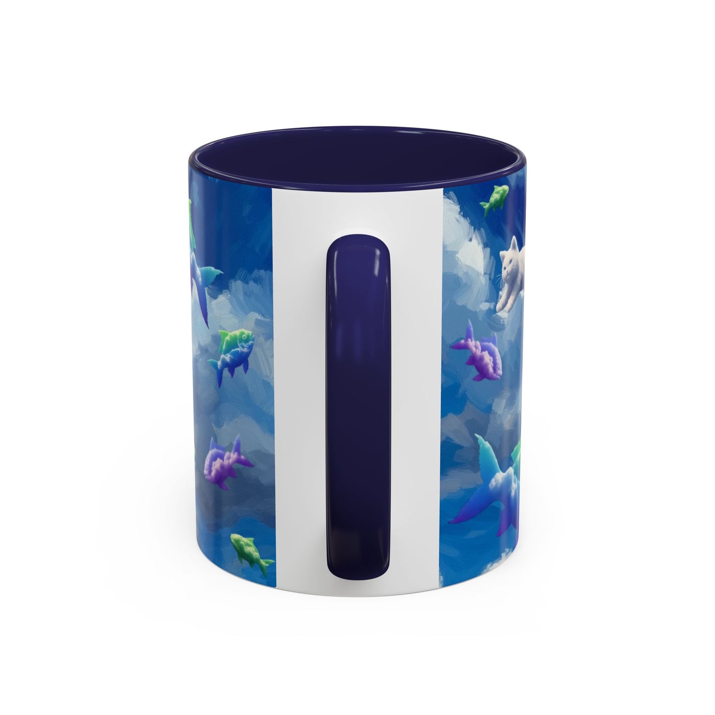 Whimsical Fish Mug, Fantasy Coffee Cup, Unique Gift for Ocean Lovers, Nautical Home Decor, Dreamy Coffee Beverage