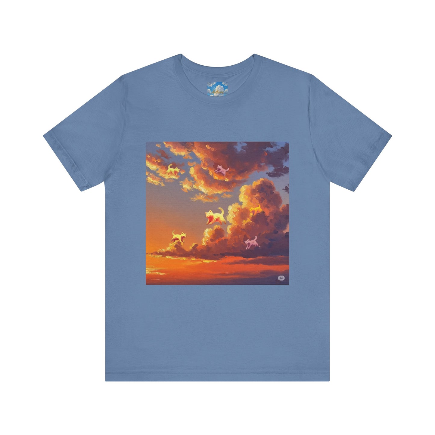 Aethairi Kitties  becoming part of the magnificent Sunset, Stunning Sunset, Jersey Tee