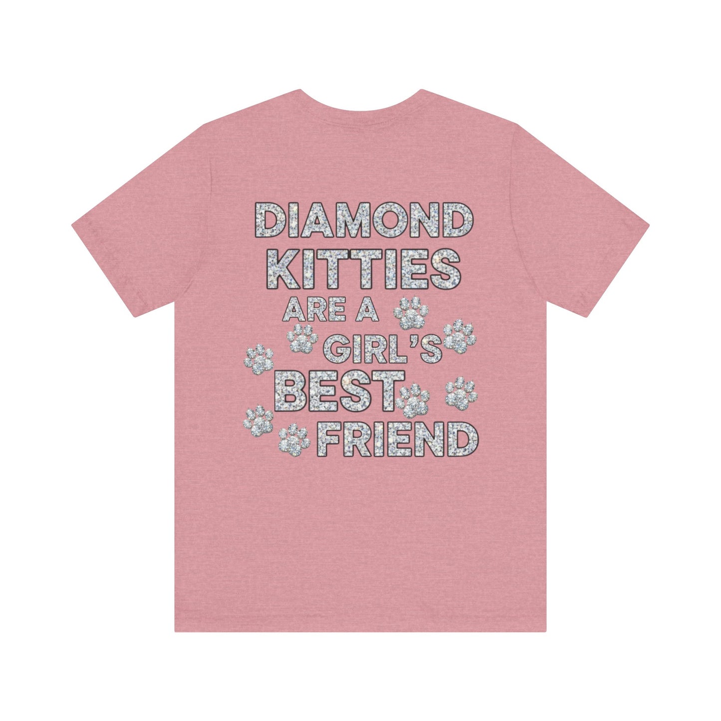 Diamond Kitties Are A Girl's Best Friend Tee Sparkling Diamond Kitty