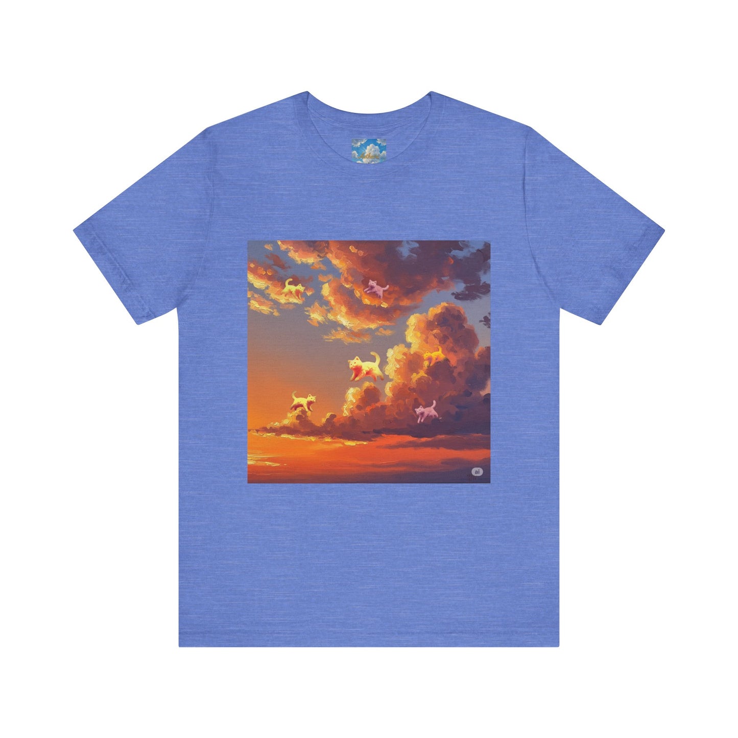 Aethairi Kitties  becoming part of the magnificent Sunset, Stunning Sunset, Jersey Tee