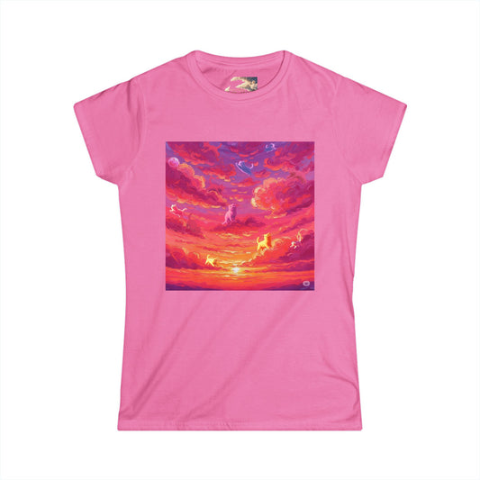 Women's Sunset Vibe Tee, Perfect for Summer Outings, Beach Days, Gift for Her, Nature Lovers, Relaxed Fit T-Shirt