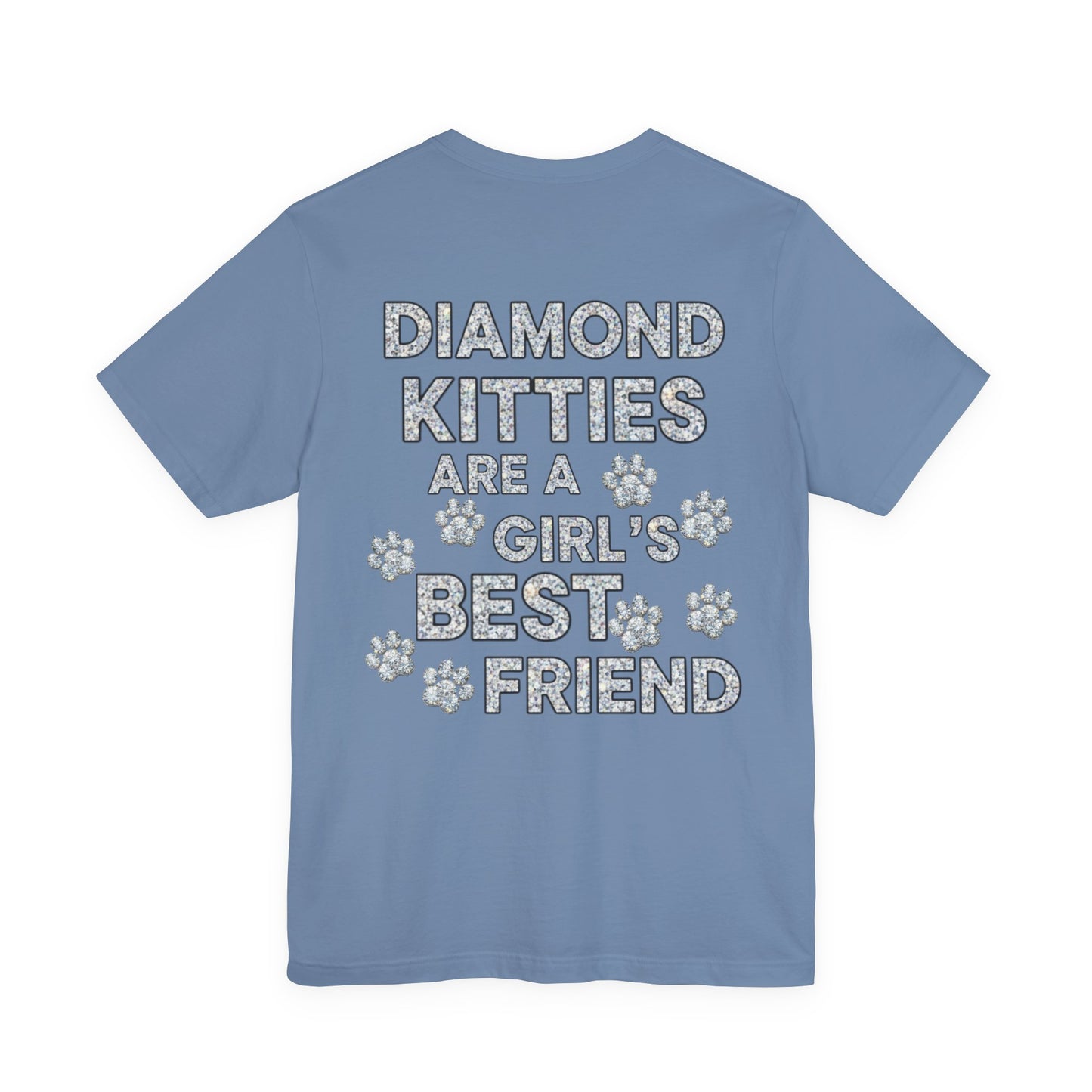 Diamond Kitties Are A Girl's Best Friend Tee Sparkling Diamond Kitty
