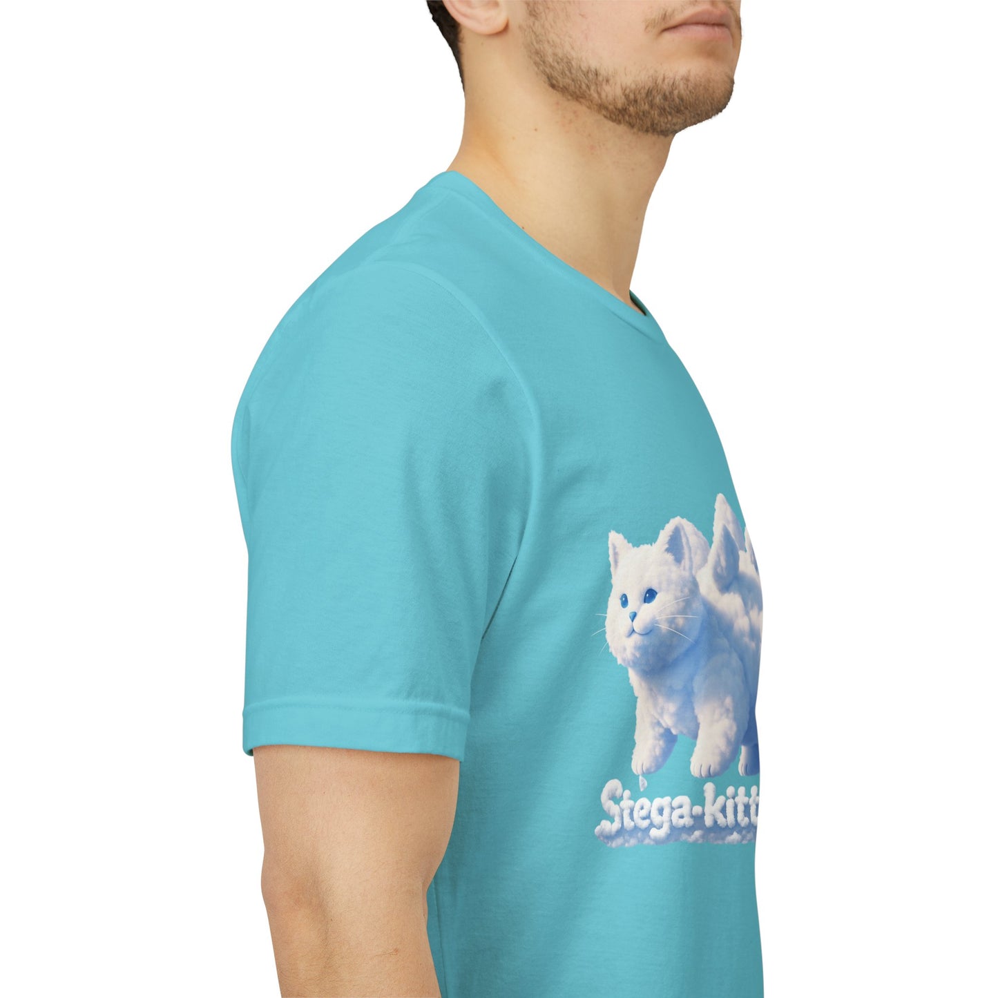 Stega-Kitty-Saurus Tee — Cute Dinosaur Cat Graphic T‑Shirt