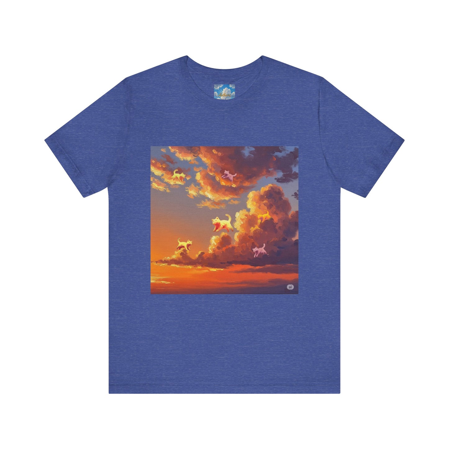 Aethairi Kitties  becoming part of the magnificent Sunset, Stunning Sunset, Jersey Tee