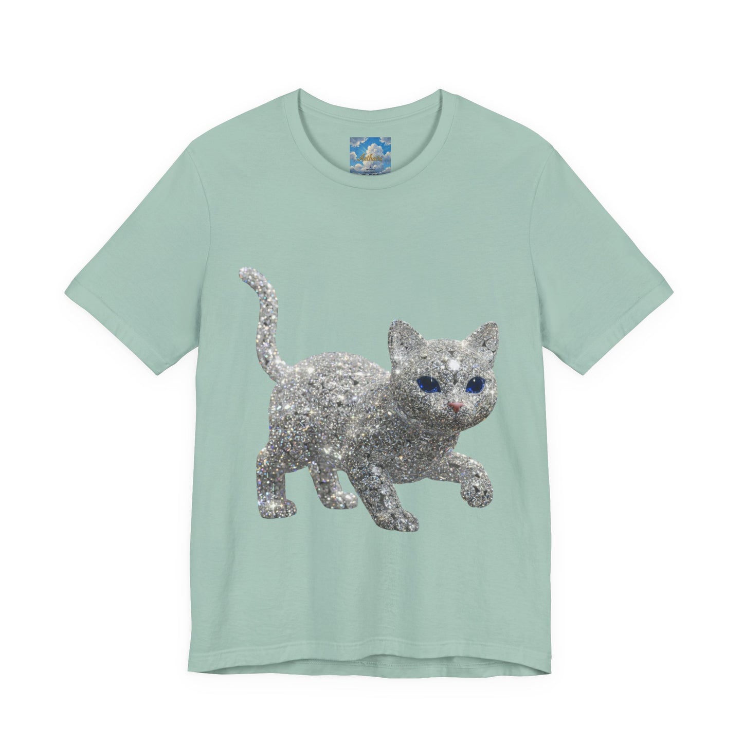 Diamond Kitties Are A Girl's Best Friend Tee Sparkling Diamond Kitty