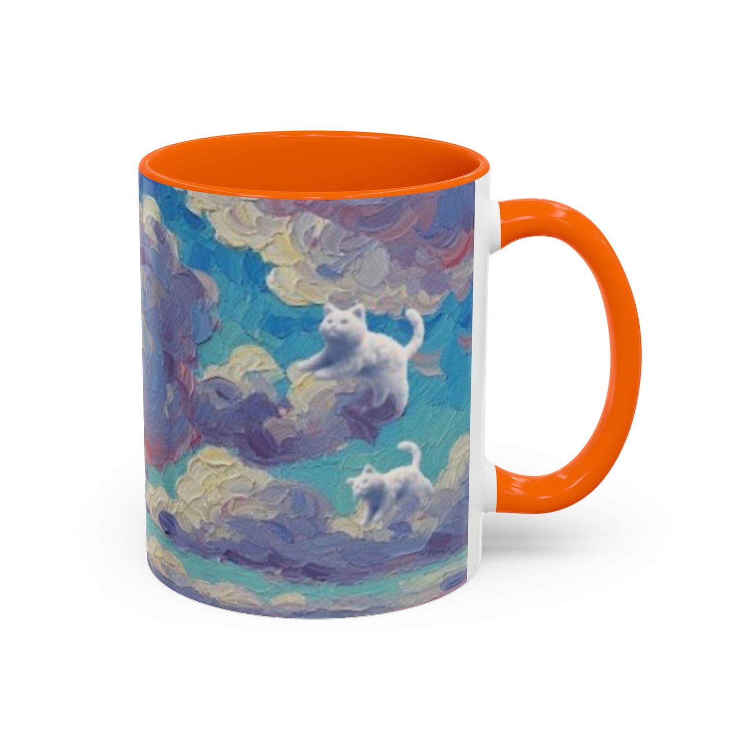Whimsical Cat Cloud in Cloudtopia Coffee Mug, Fantasy Drinkware, Cute Cat Mug, Gift for Cat Lovers, Art-Inspired Ceramic Cup, Cozy Home Essentials
