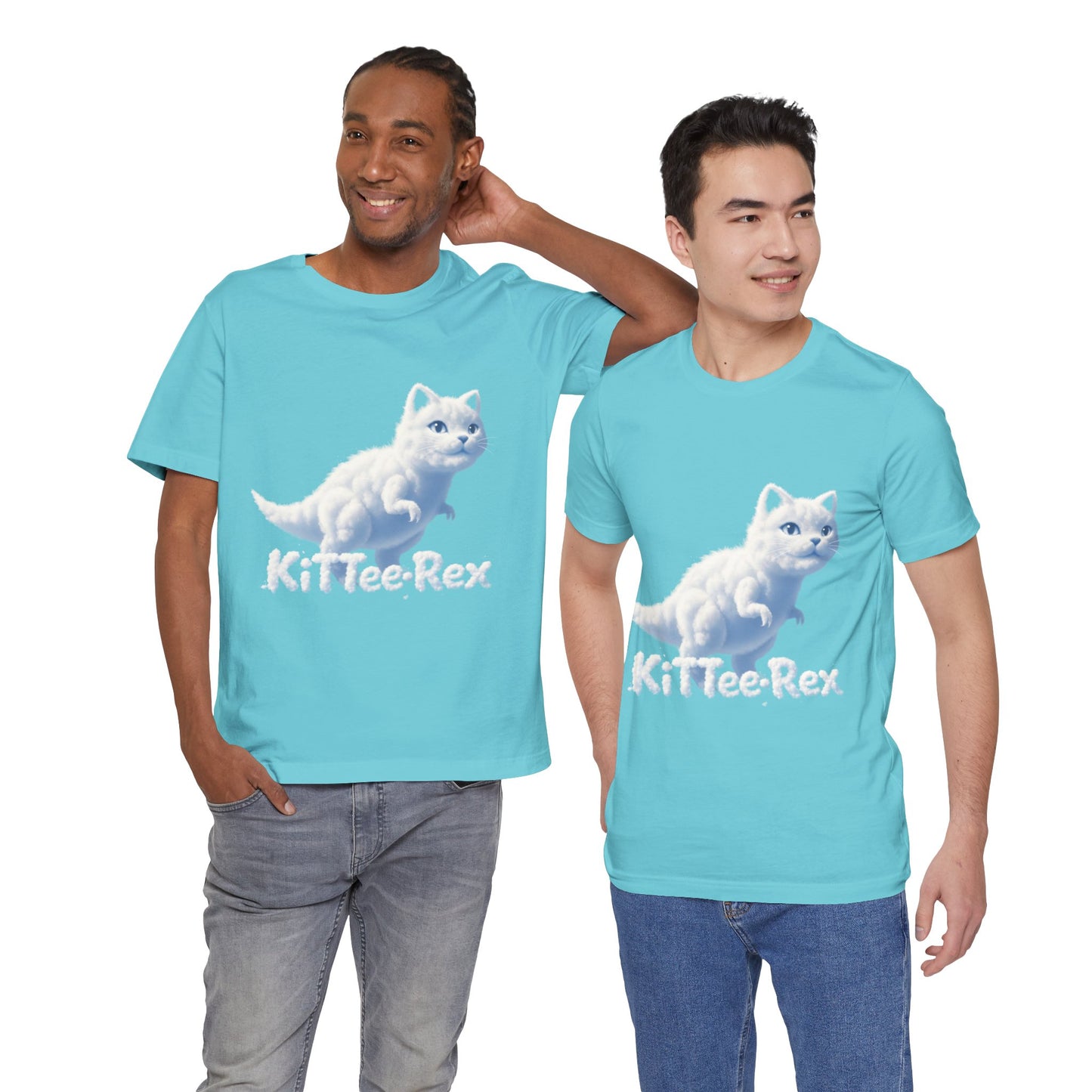Kittee-Rex Cat T‑Shirt — Cute Dino Cat Graphic Tee