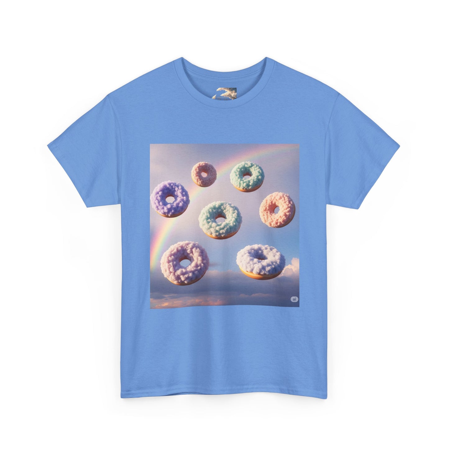 Cloud Donuts, The LORD is HOLY Whimsical Heavy Cotton Tee with Donuts & Inspirational Cloud