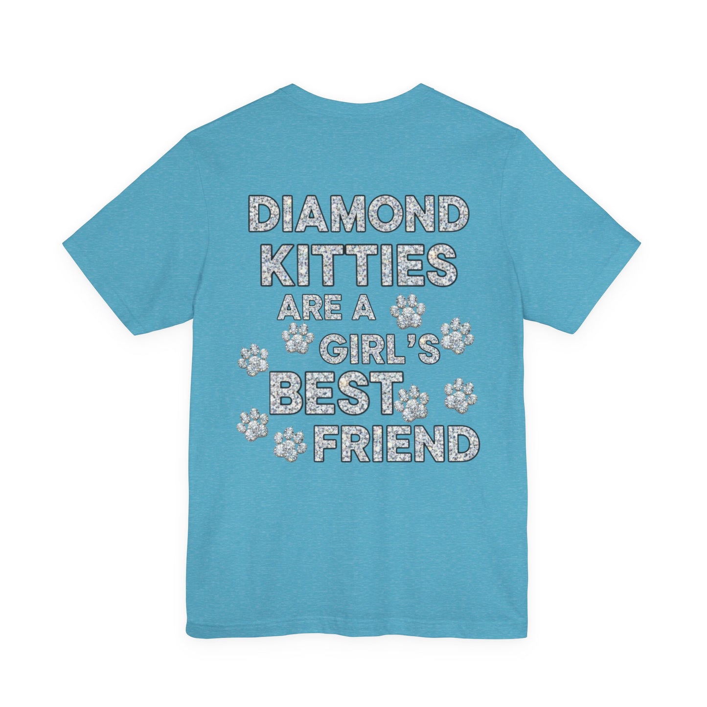 Diamond Kitties Are A Girl's Best Friend Tee Sparkling Diamond Kitty