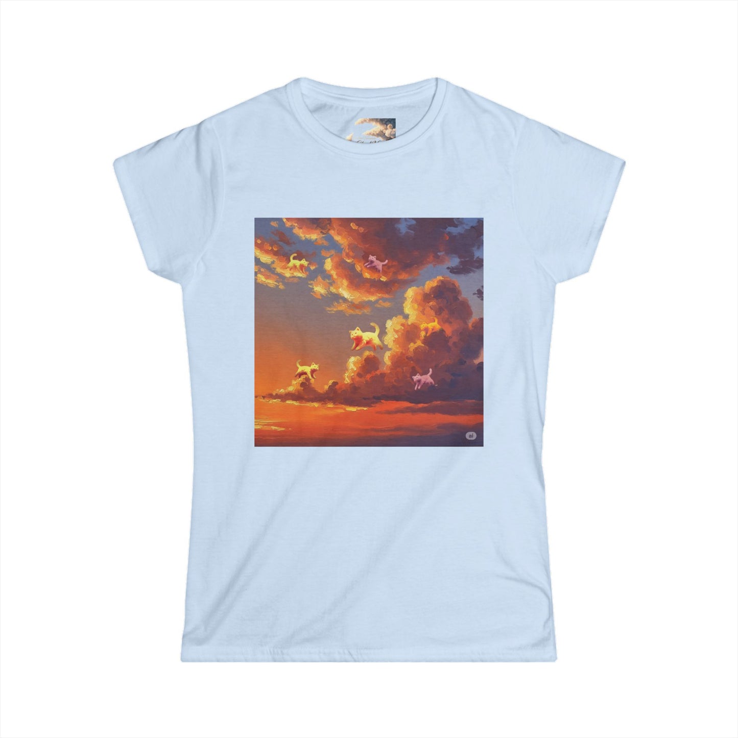 Sunset Dreams Women's Softstyle Tee, Inspirational T-Shirt, Nature Art Tee, Gift for Her, Relaxed Fit Tee