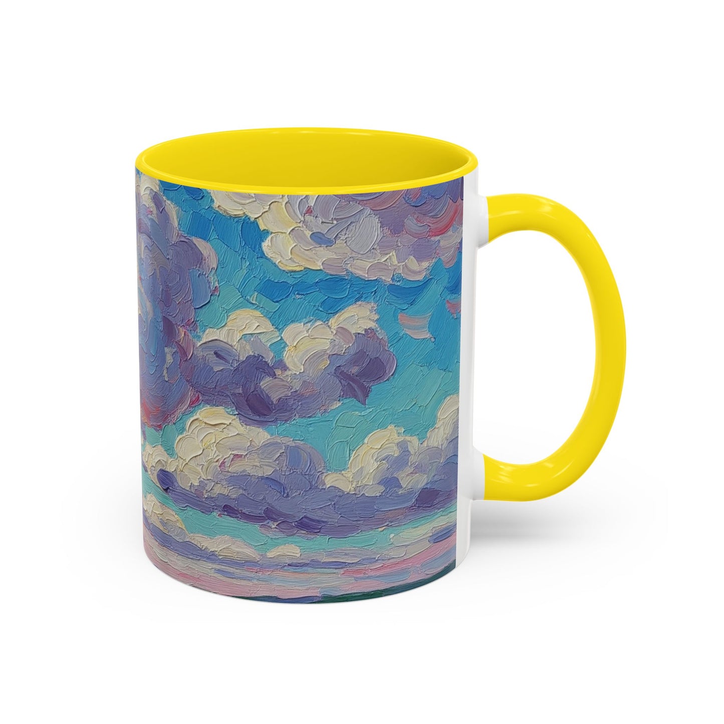 Cloudy Dreams Accent Coffee Mug - Perfect Gift for Coffee Lovers, Home Decor, Art Enthusiasts, Inspirational Mug, Unique Gift Idea