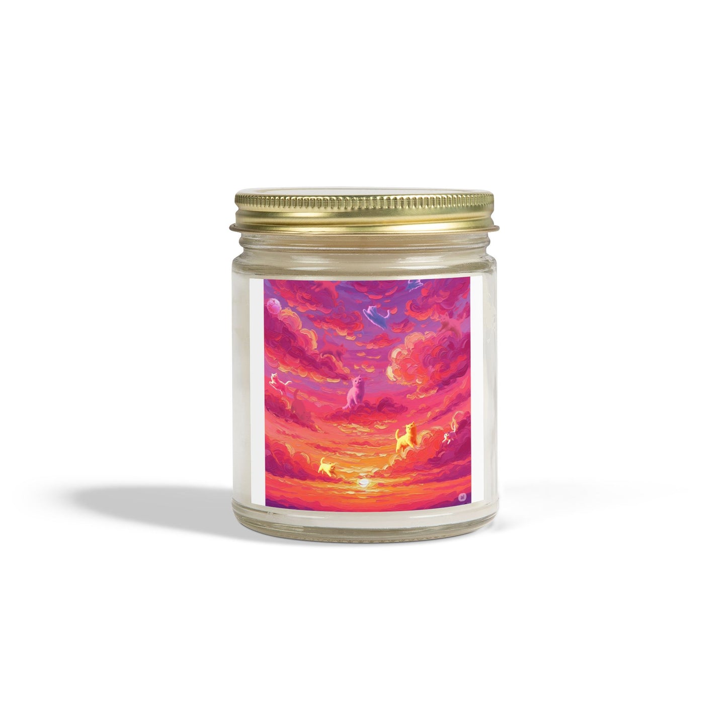 Vibrant Sunset Scented Candle - Relaxing Aromatherapy, Decorative Home Décor, Gift for Her, Cozy Atmosphere, Candle Lovers