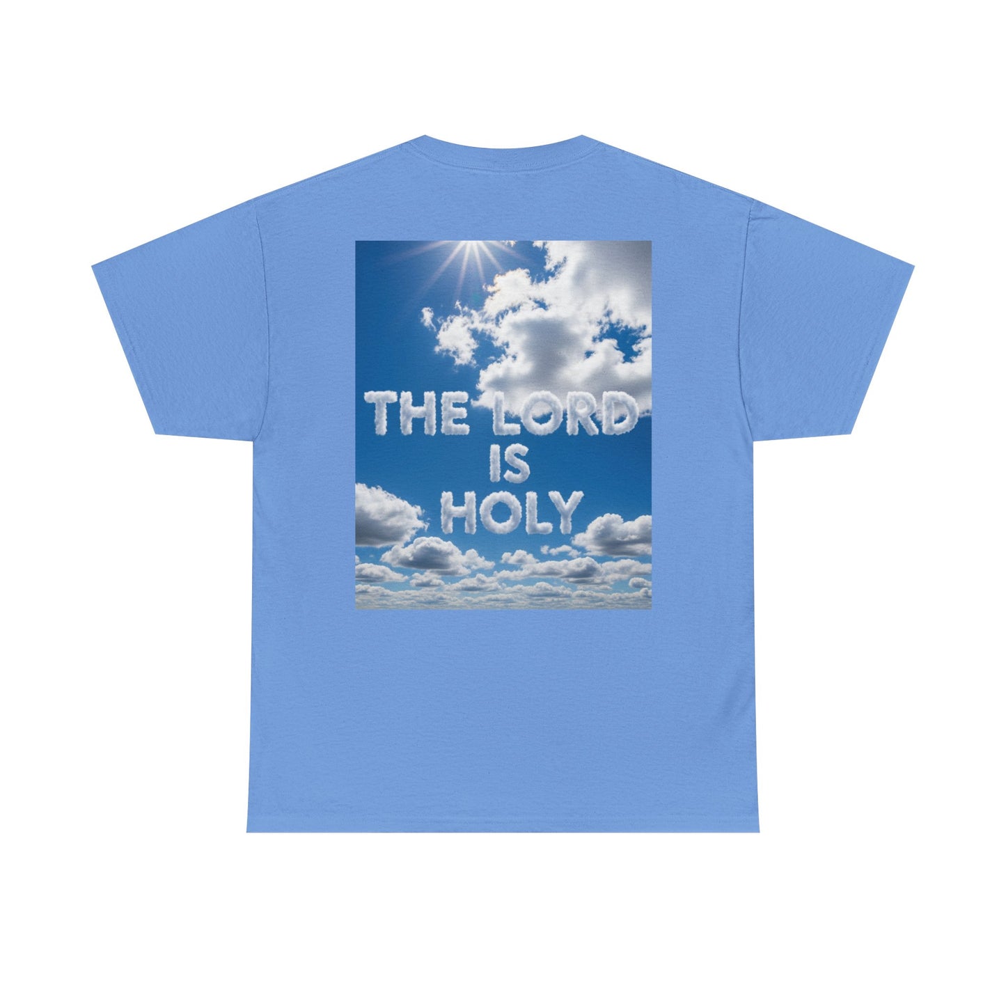 Cloud Donuts, The LORD is HOLY Whimsical Heavy Cotton Tee with Donuts & Inspirational Cloud