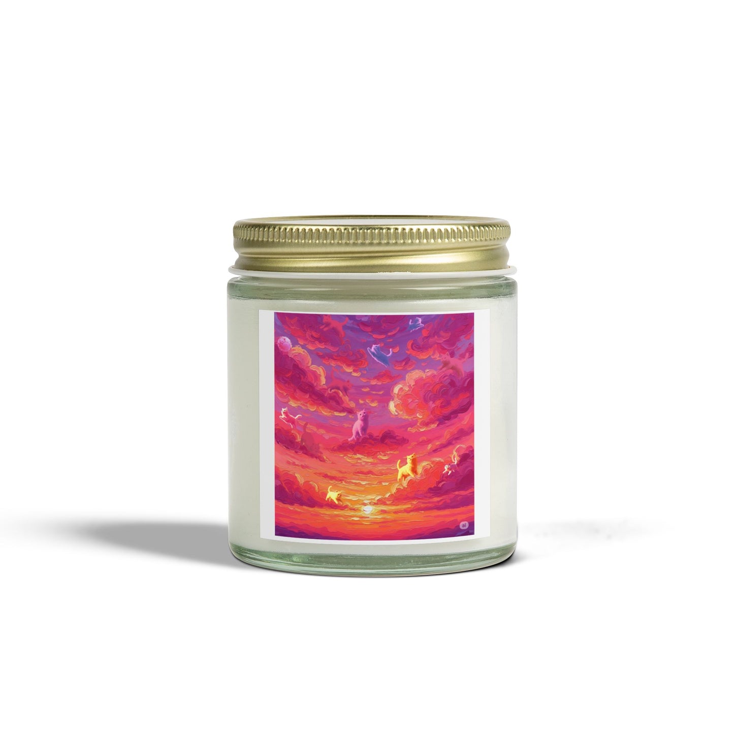 Vibrant Sunset Scented Candle - Relaxing Aromatherapy, Decorative Home Décor, Gift for Her, Cozy Atmosphere, Candle Lovers