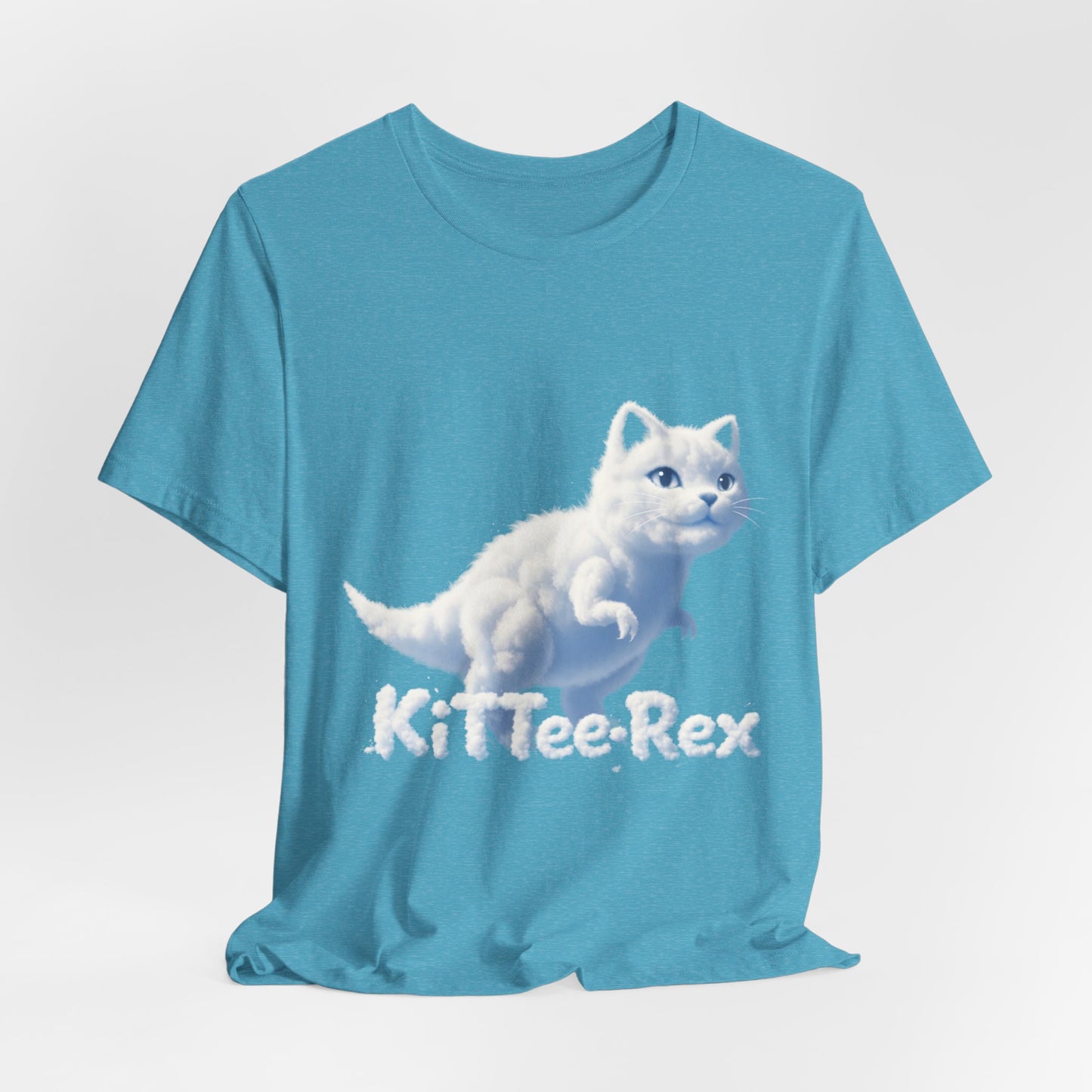 Kittee-Rex Cat T‑Shirt — Cute Dino Cat Graphic Tee