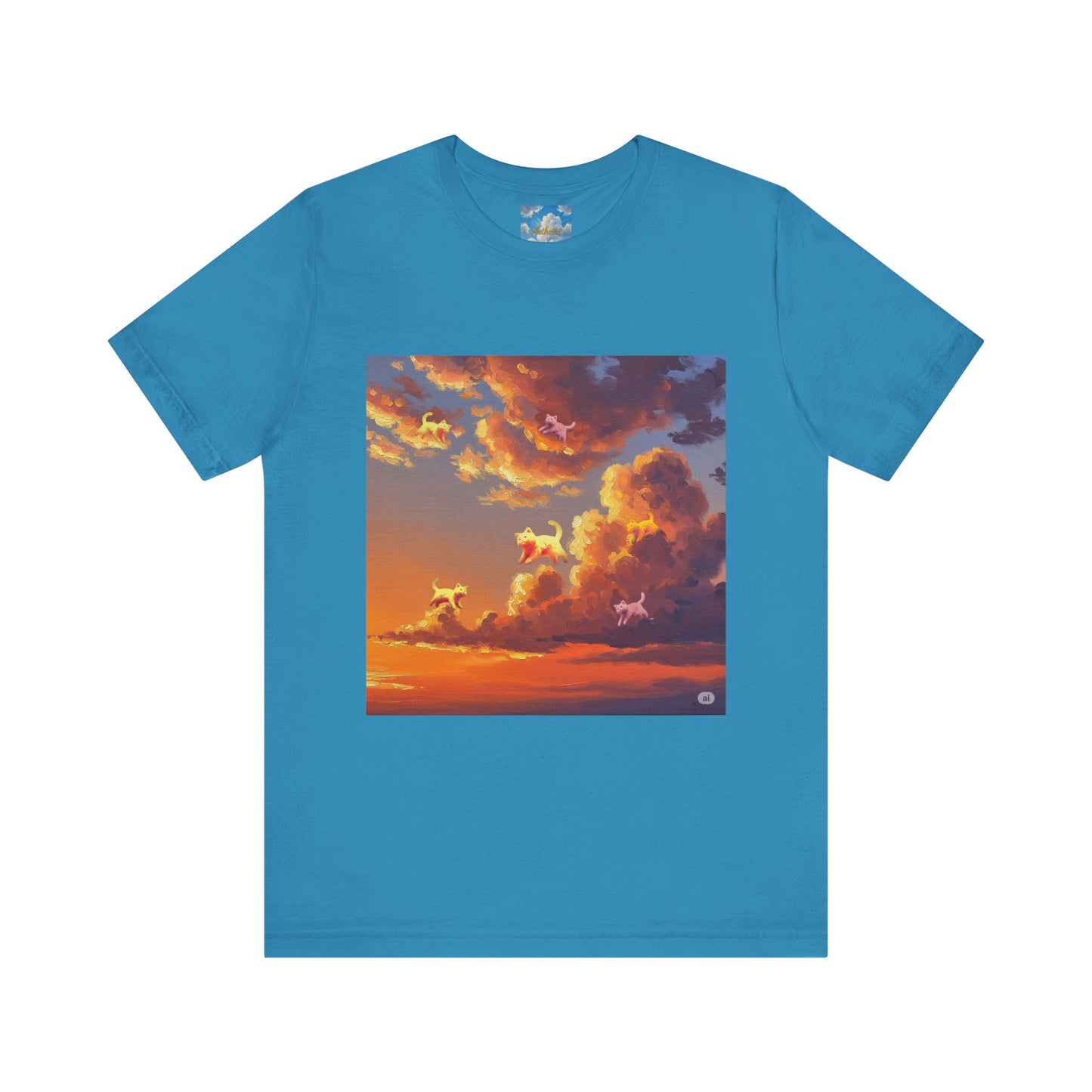 Aethairi Kitties  becoming part of the magnificent Sunset, Stunning Sunset, Jersey Tee