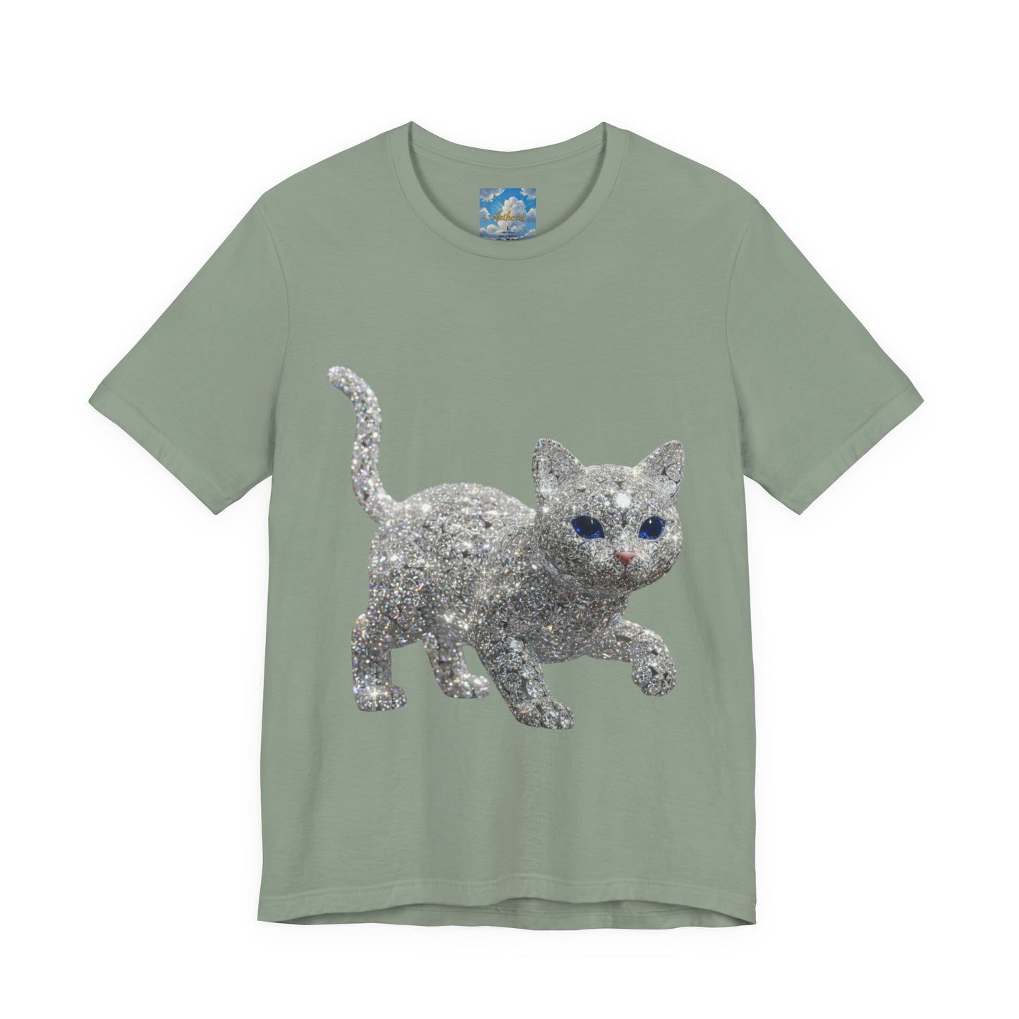 Diamond Kitties Are A Girl's Best Friend Tee Sparkling Diamond Kitty