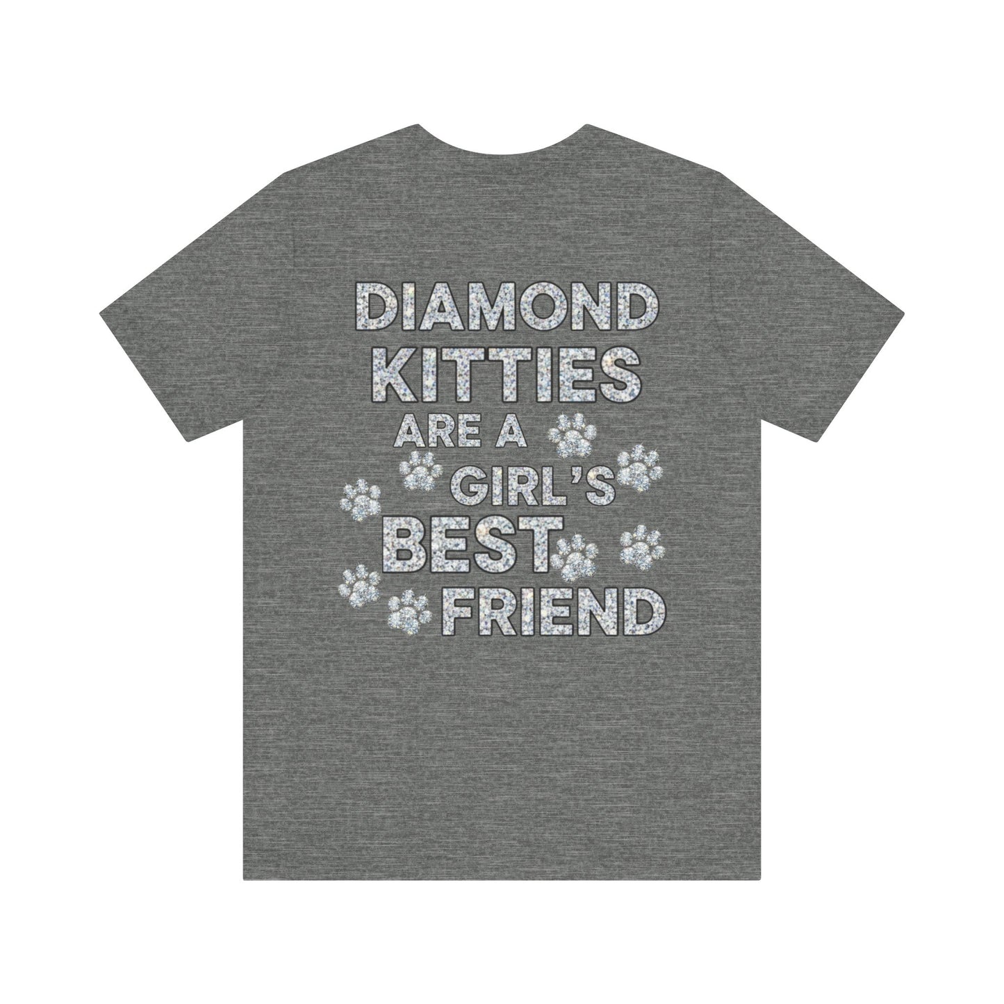 Diamond Kitties Are A Girl's Best Friend Tee Sparkling Diamond Kitty