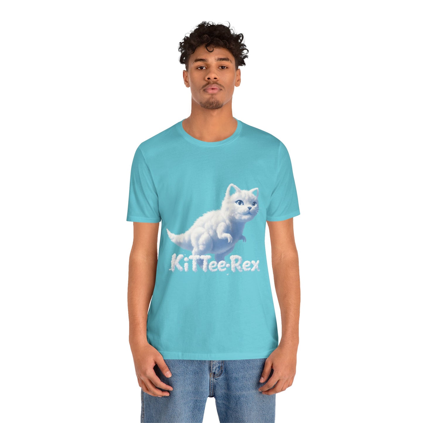Kittee-Rex Cat T‑Shirt — Cute Dino Cat Graphic Tee