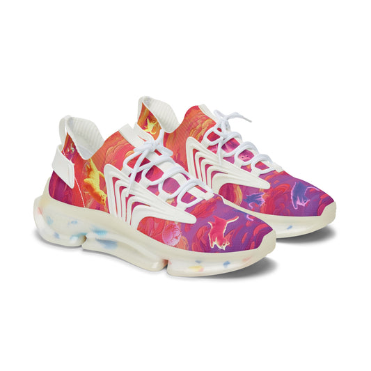 Cloud Kitties in Cloud Heaven Cloudtopia Gorgeous painted sunset Vibrant Women's Mesh Sneakers - Stylish Athletic Footwear for Every Occasion, Fashion Sneakers, Fitness Shoes, Colorful Sneakers, [...]