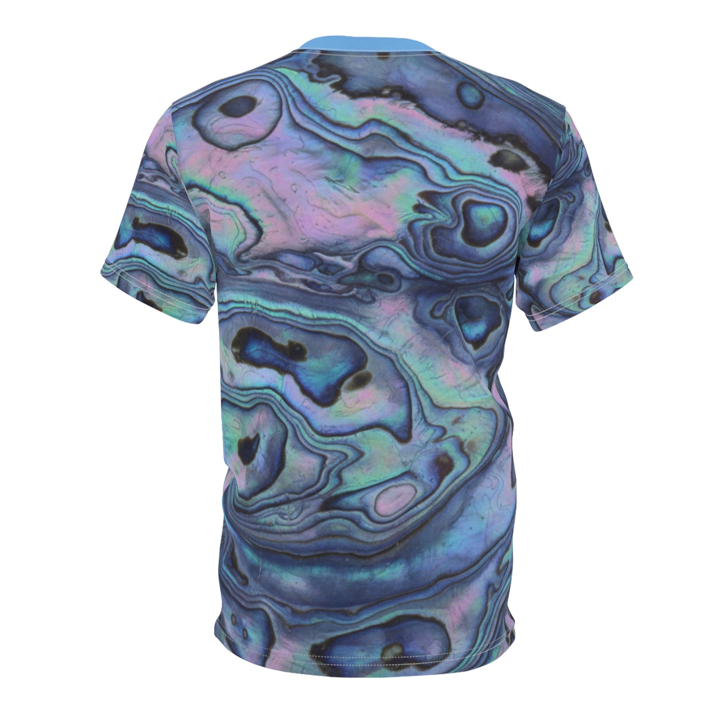 Iridescent Abalone Swirl Tee | All-Over Print Shirt