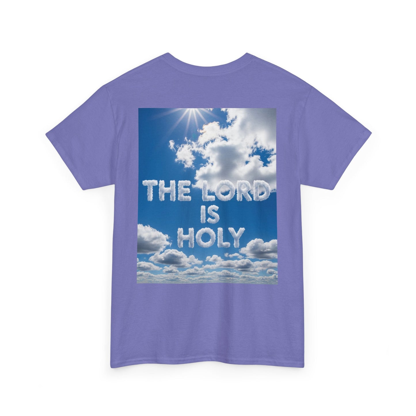 Cloud Donuts, The LORD is HOLY Whimsical Heavy Cotton Tee with Donuts & Inspirational Cloud