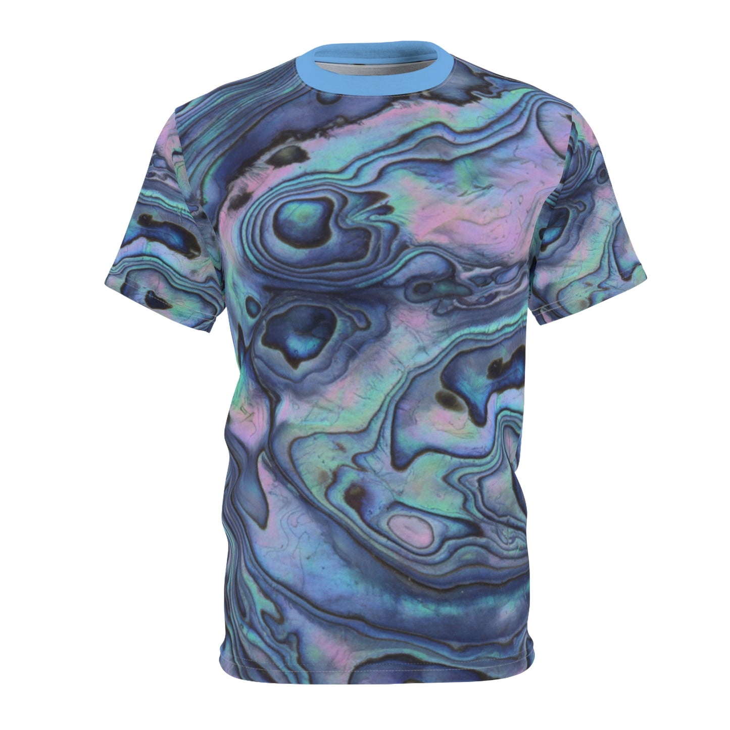 Iridescent Abalone Swirl Tee | All-Over Print Shirt