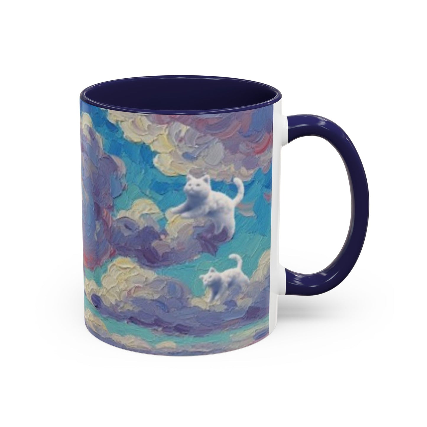 Whimsical Cat Cloud in Cloudtopia Coffee Mug, Fantasy Drinkware, Cute Cat Mug, Gift for Cat Lovers, Art-Inspired Ceramic Cup, Cozy Home Essentials