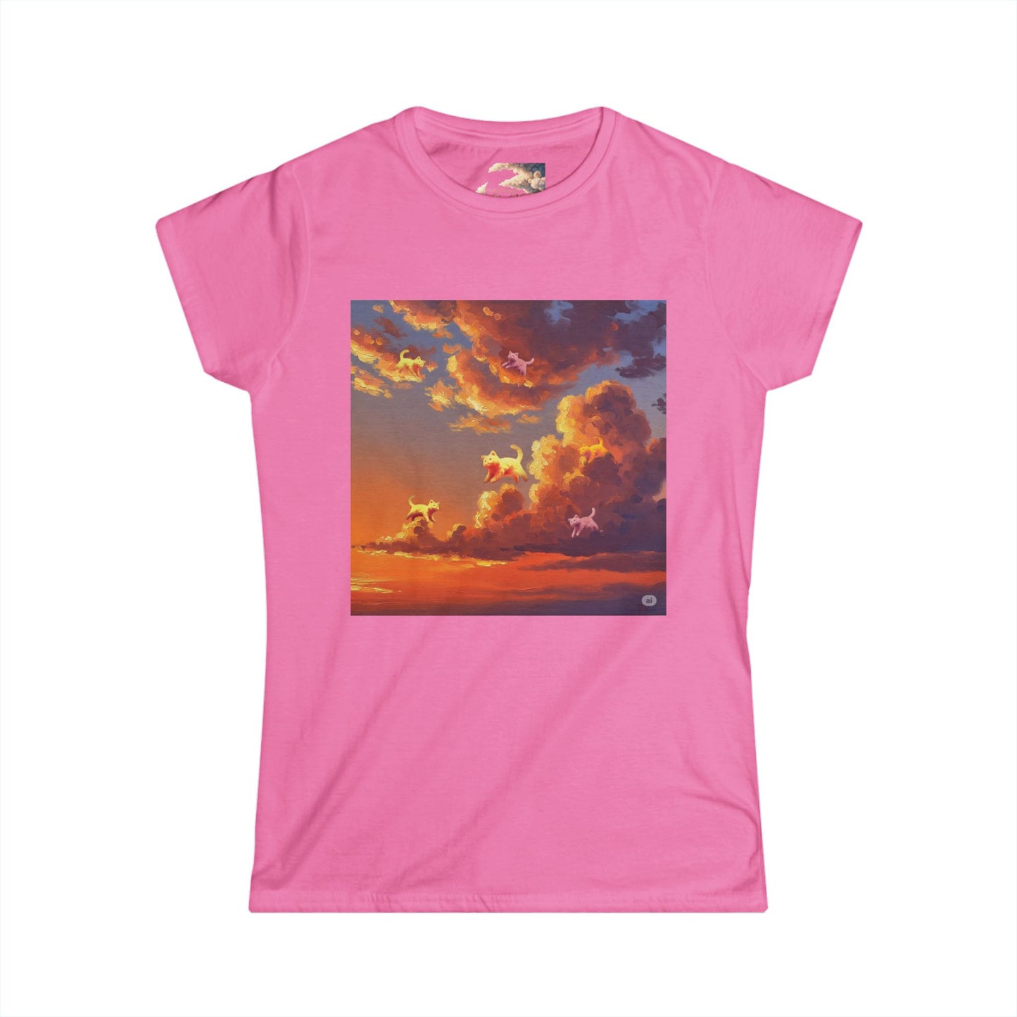 Sunset Dreams Women's Softstyle Tee, Inspirational T-Shirt, Nature Art Tee, Gift for Her, Relaxed Fit Tee