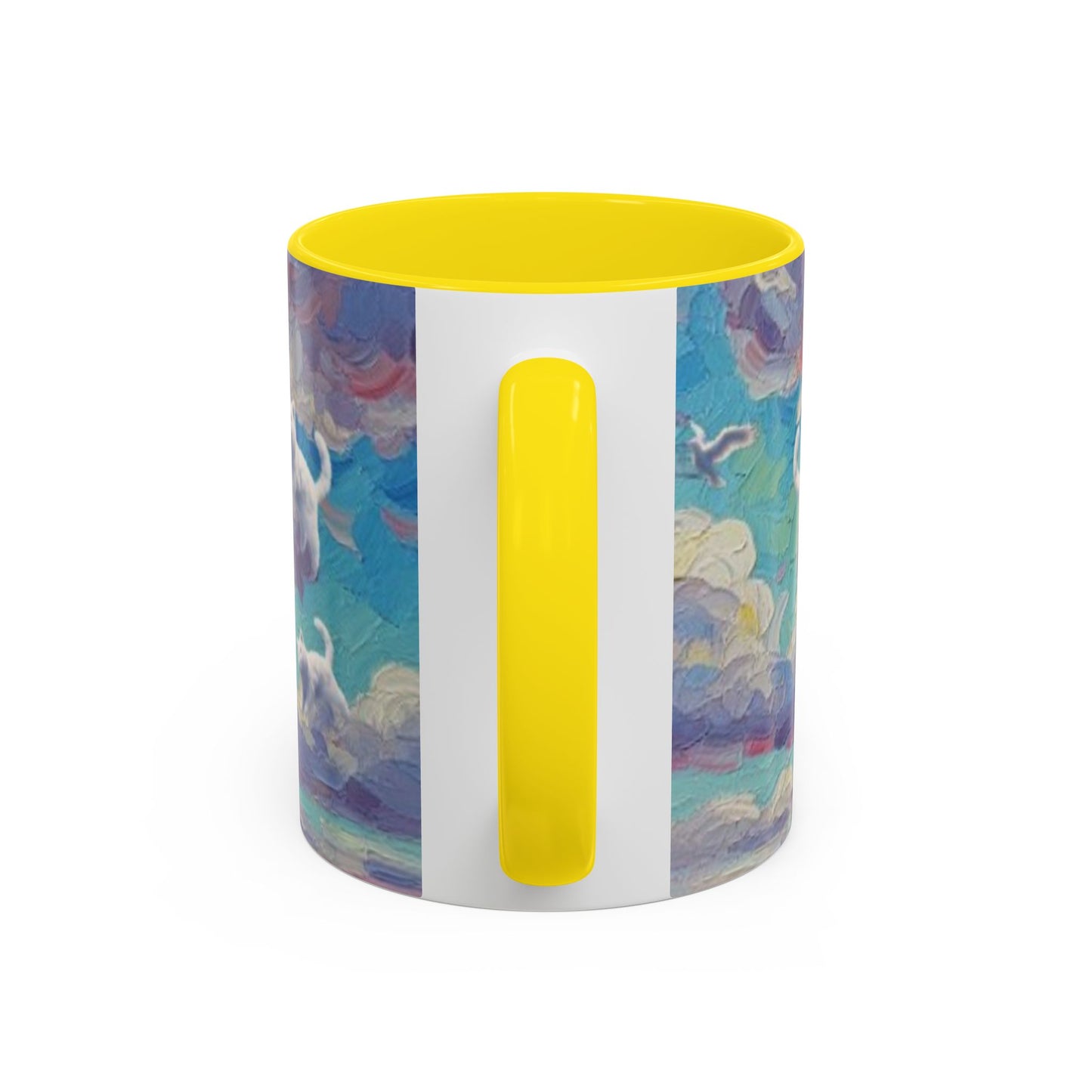 Whimsical Cat Cloud in Cloudtopia Coffee Mug, Fantasy Drinkware, Cute Cat Mug, Gift for Cat Lovers, Art-Inspired Ceramic Cup, Cozy Home Essentials