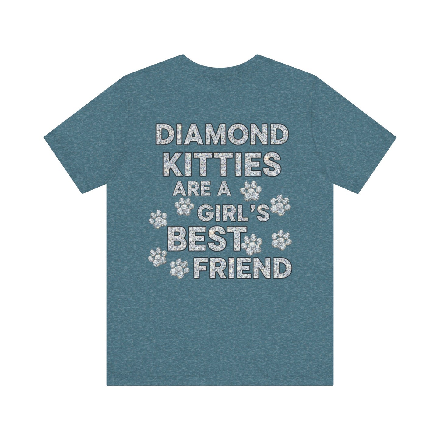 Diamond Kitties Are A Girl's Best Friend Tee Sparkling Diamond Kitty